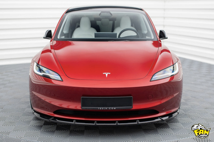 Аэродинамический обвес V.2 на Теслу (Tesla) Model 3 Project Highland MK4 Facelift (рестайлинг) 2023 г.