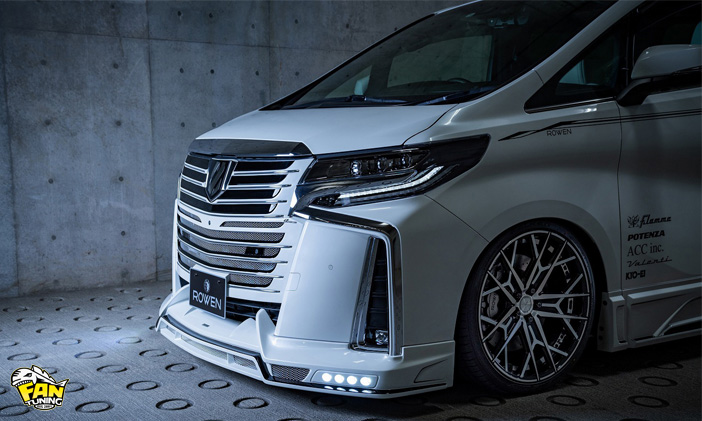 Аэродинамический обвес на Тойоту Альфард (Toyota Alphard) 2018+ г.в. от японского тюнинг-ателье ROWEN