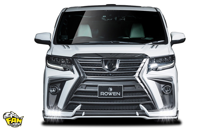 Аэродинамический тюнинг Тойоты Альфард (Toyota Alphard) 2018 г.в. от японского тюнинг-ателье ROWEN