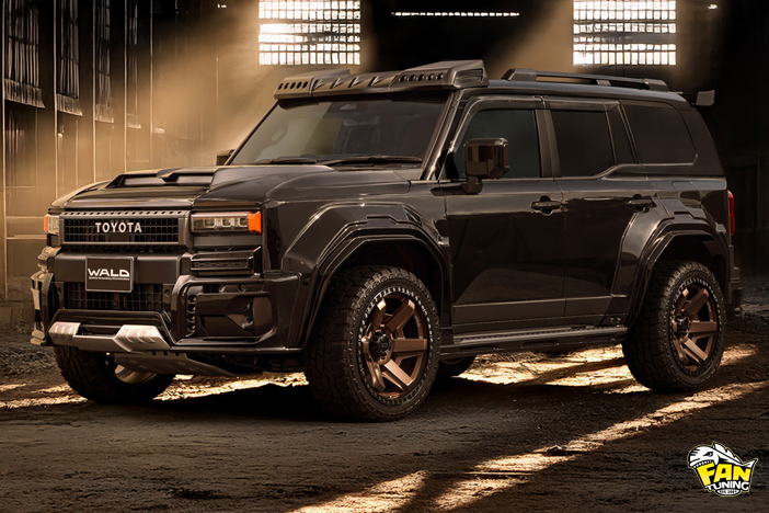 Аэродинамический обвес ВАЛД (WALD) Desert Line Black Bison Edition на Тойоту Прадо (Toyota Prado) 250