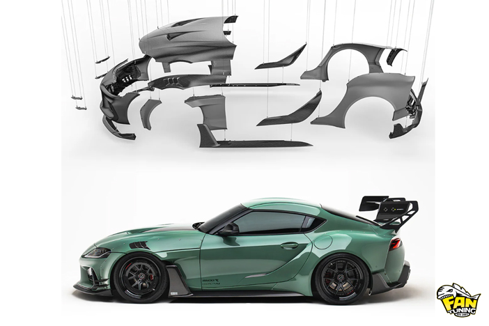 Аэродинамический обвес WideBody на Тойоту Супра (Toyota Supra) GR A90