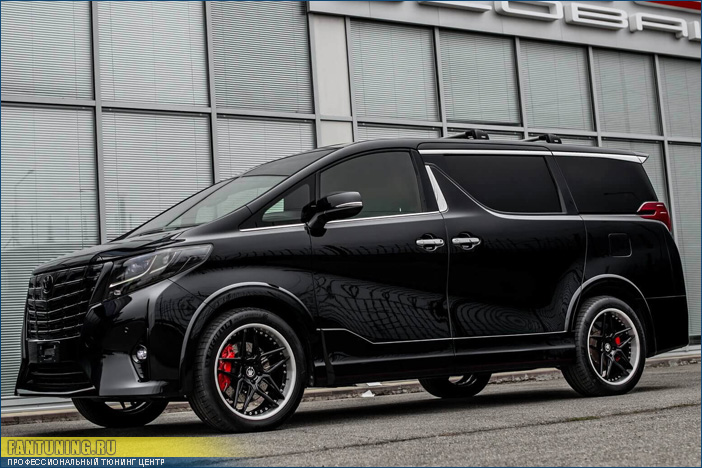 Аэродинамический обвес Альфа (Alpha) на Toyota Alphard