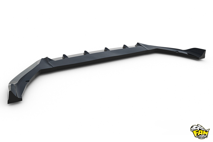 Сплиттер переднего бампера на Вольво (Volvo) XC90 R-Design 2014-2019 г.в.