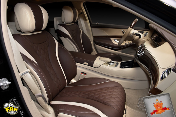 Двухцветный дизайн пошива салона