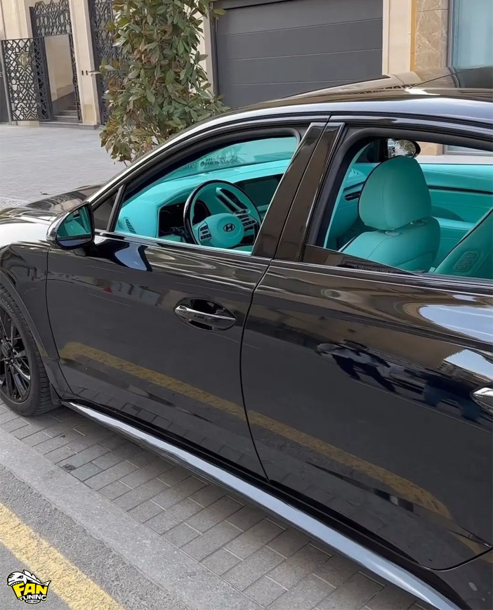 Однотонный дизайн пошива салона