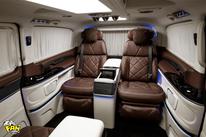 Двухцветный дизайн пошива салона