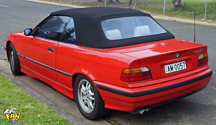 Кабриолетный тент и потолок на БМВ (BMW) E36 Cabrio 1993-1999 годов выпуска