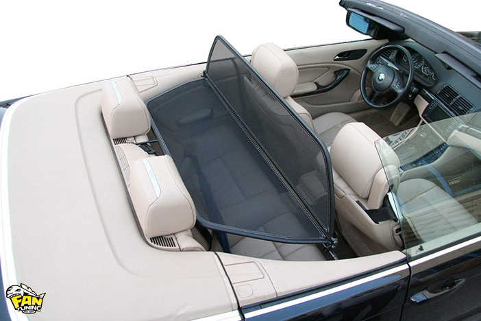 Ветроотражатель (ветровой дефлектор) на БМВ (BMW) E46 Cabrio 2000-2007 годов выпуска