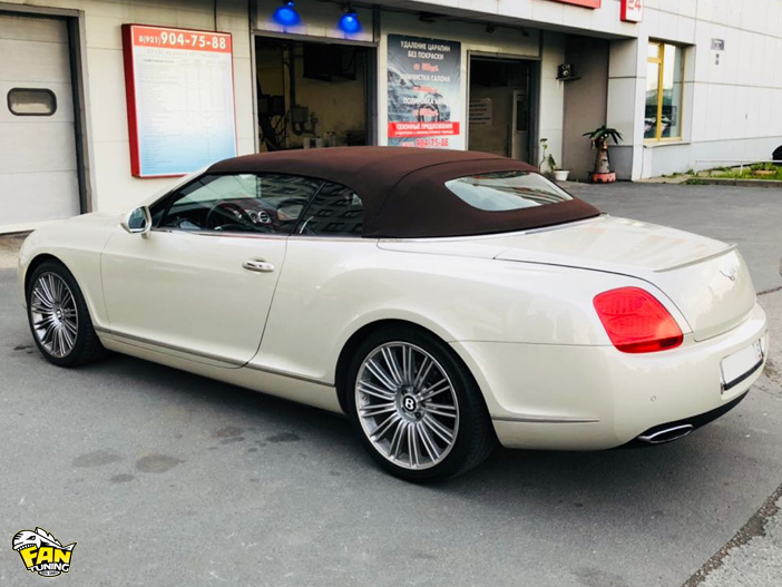 Готовый кабриолетный тент и потолок на Бентли (Bentley) Continental GT с 2006 года выпуска