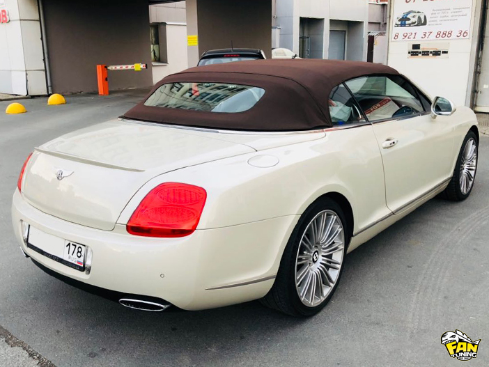 Готовый кабриолетный тент и потолок на Бентли (Bentley) Continental GT с 2006 года выпуска