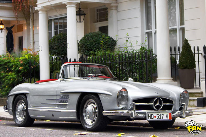 Кабриолетный тент и потолок на Мерседес (Mercedes) 300SL Cabrio 1957-1963 годов выпуска