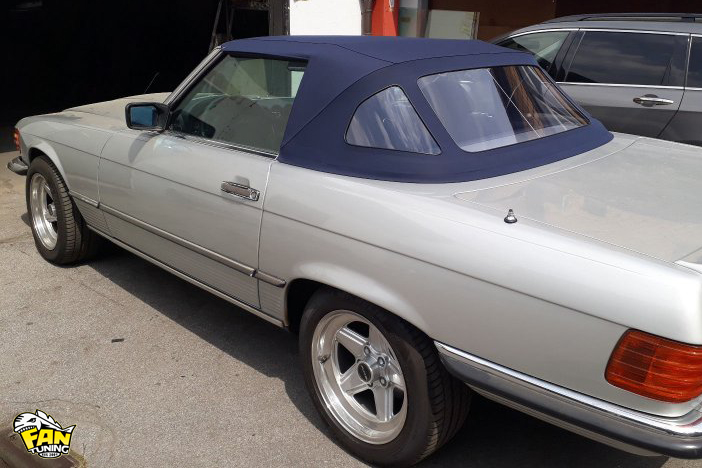 Кабриолетный тент на Мерседес (Mercedes) 280-560 SL R107 (W107) 1971-1989 годов выпуска