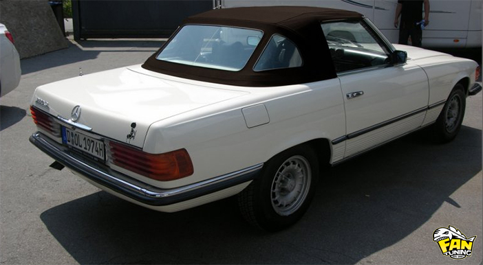 Кабриолетный тент на Мерседес (Mercedes) 280-560 SL R107 (W107) 1971-1989 годов выпуска