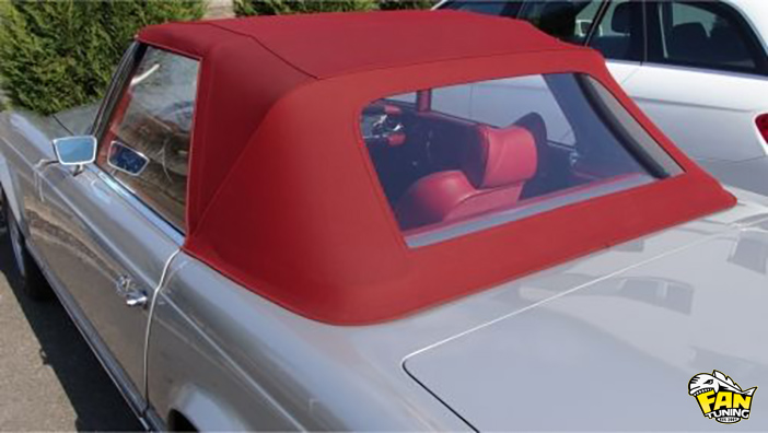 Кабриолетный тент и потолок на Мерседес (Mercedes) 230-280 W113 Pagoda 1963-1971 годов выпуска