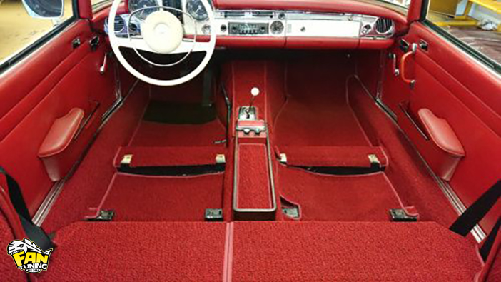 Кабриолетный тент и потолок на Мерседес (Mercedes) 230-280 W113 Pagoda 1963-1971 годов выпуска