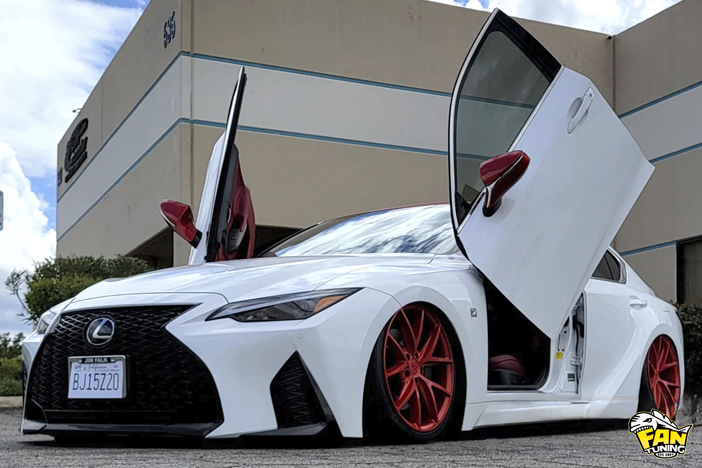 Ламбо двери LSD (Lambo Style Doors) для Лексуса (Lexus) iS 2014-2024 г.в.