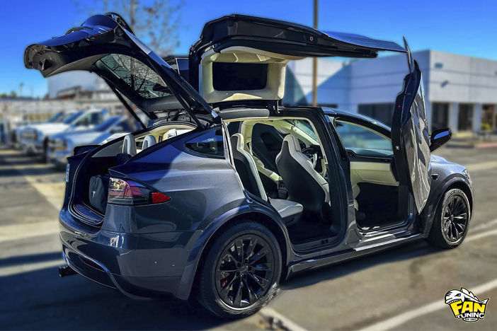 Ламбо двери LSD (Lambo Style Doors) для Теслы (Tesla) Model X 2016+