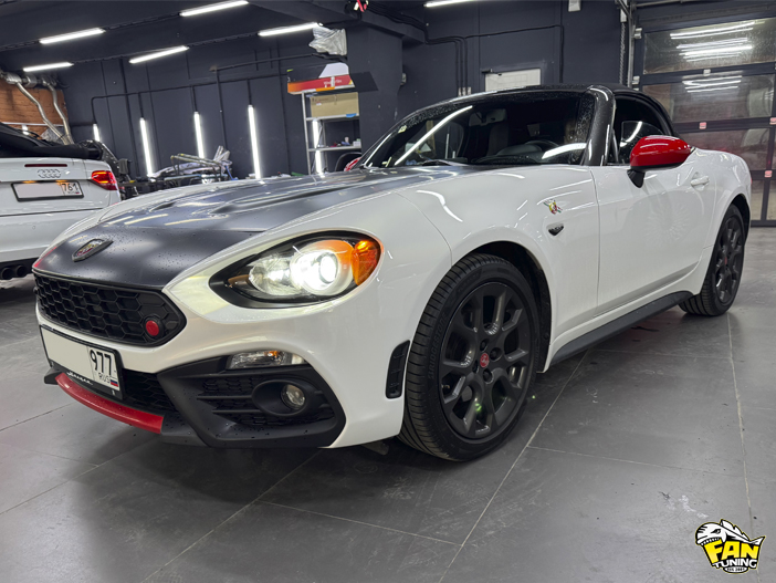 Небольшой ремонт тента кабриолета Abarth 124 Spider