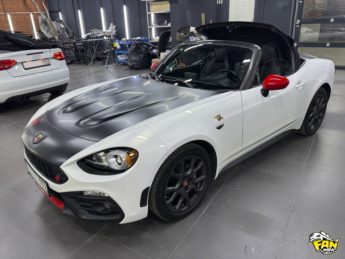 Небольшой ремонт тента кабриолета Abarth 124 Spider