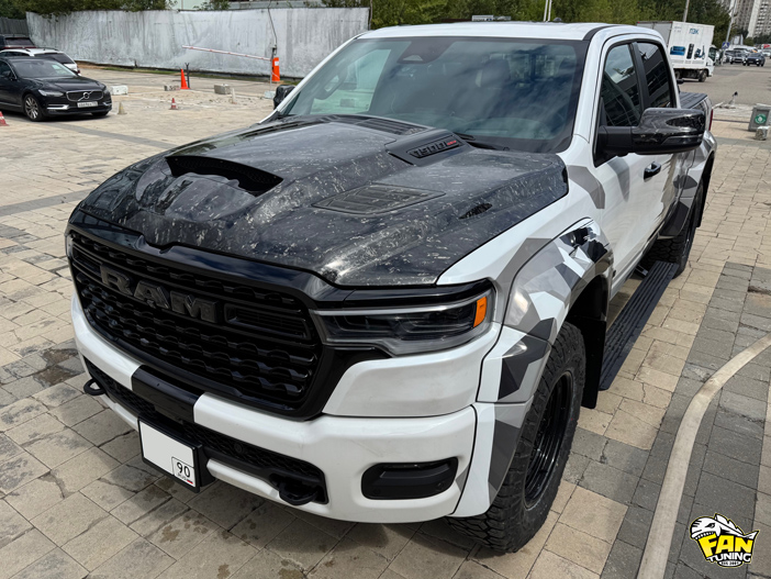 Изготовление карбонового капота в стиле TRX на RAM 1500