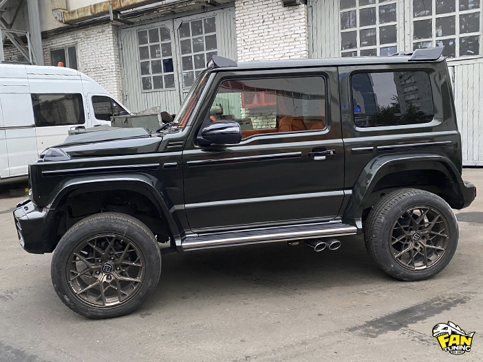 Тюнинг Сузуки Джимни (Suzuki Jimny) в стиле Гелендвагена (Mercedes G63) Brabus