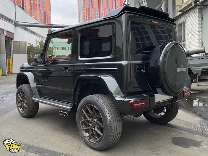 Тюнинг Сузуки Джимни (Suzuki Jimny) в стиле Гелендвагена (Mercedes G63) Brabus