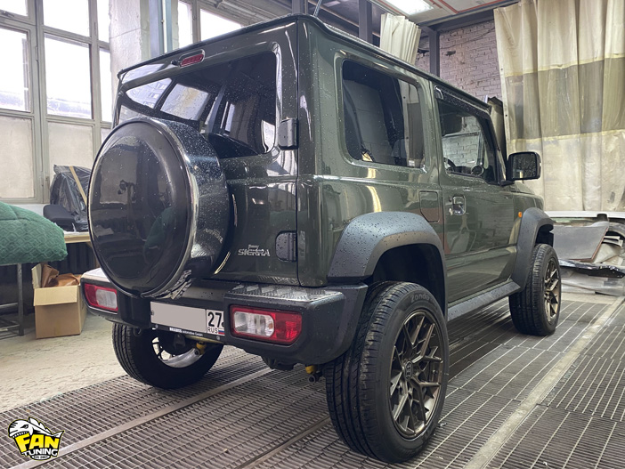 Тюнинг Сузуки Джимни (Suzuki Jimny) в стиле Гелендвагена (Mercedes G63) Brabus