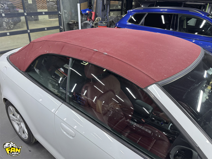 Пошив и замена тента кабриолета на Ауди А3 (Audi A3) 8P рестайлинг