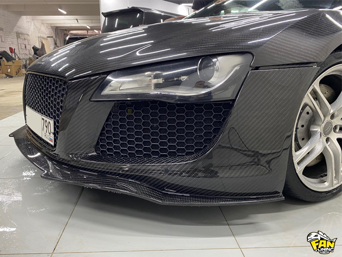 Ремонт карбонового бампера на Ауди (Audi) R8