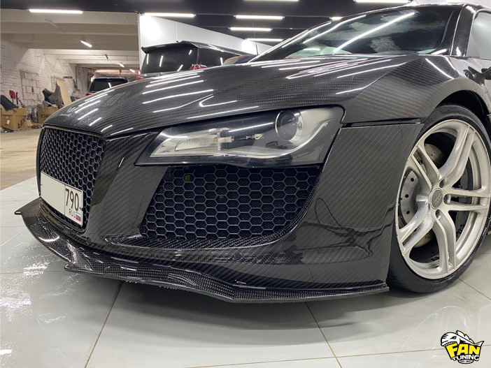 Ремонт карбонового бампера на Ауди (Audi) R8