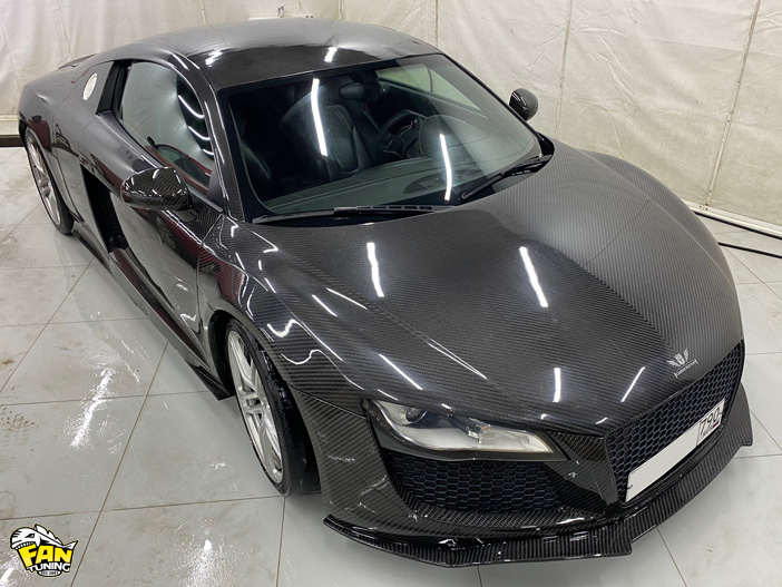 Ремонт карбонового бампера на Ауди (Audi) R8