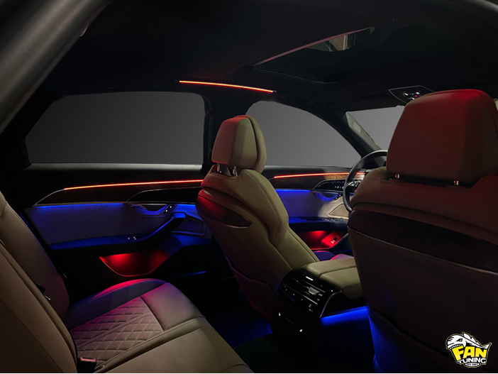 Атмосферная контурная подсветка Ambient Light в Ауди (Audi) A8 D5