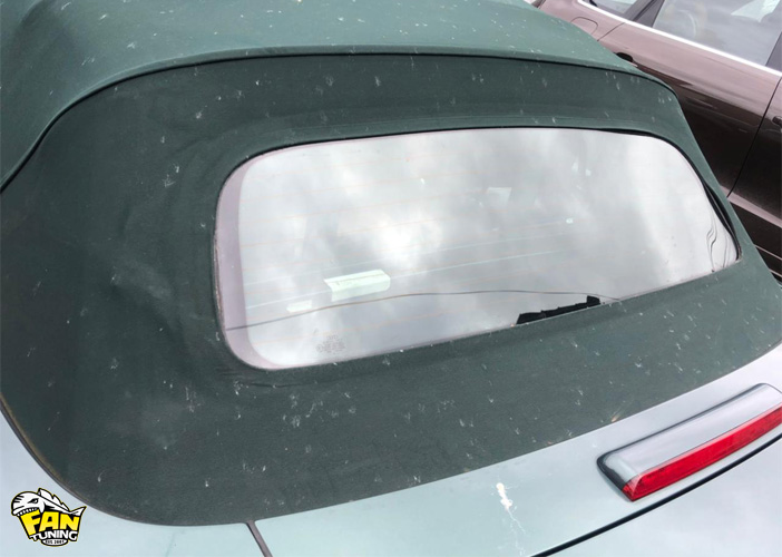 Вклейка стекла в кабриолетный тент Ауди (Audi) TT
