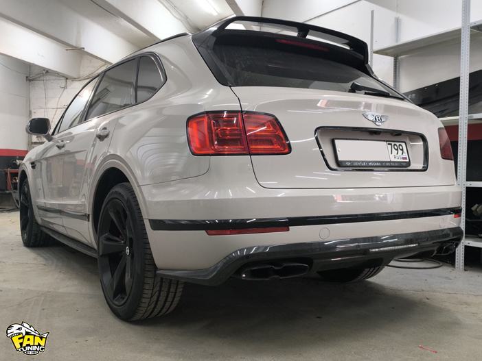 Ремонт карбонового спойлера переднего бампера на Бентли Бентайга (Bentley Bentayga)