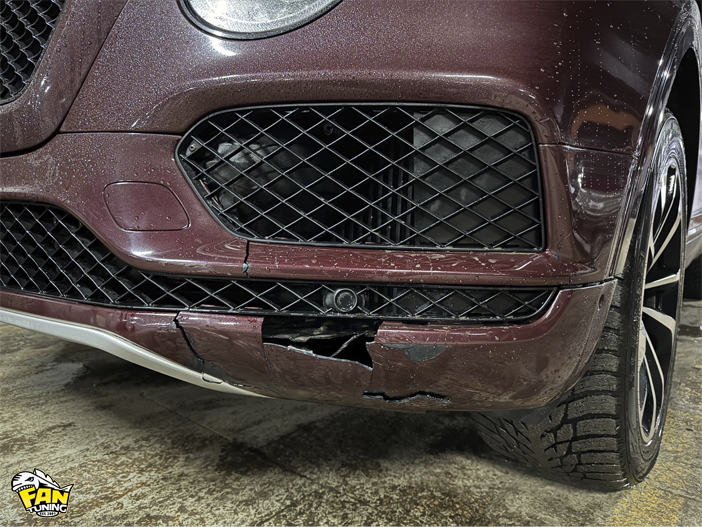 Ремонт переднего бампера на Бентли Бентайга (Bentley Bentayga)