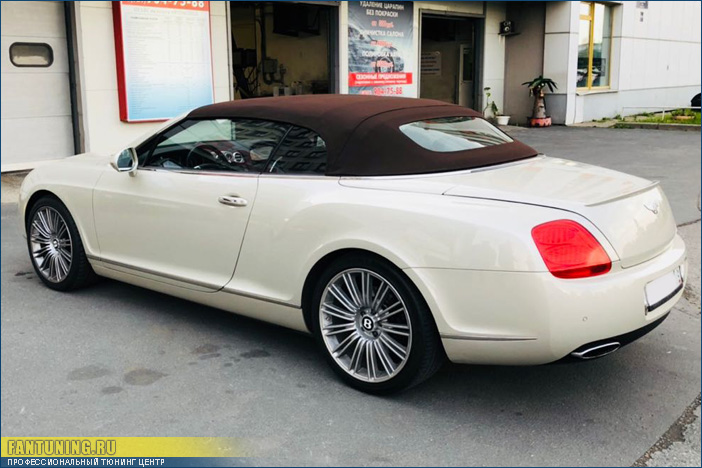 Перешив кабриолетного верха на Bentley GT Continental