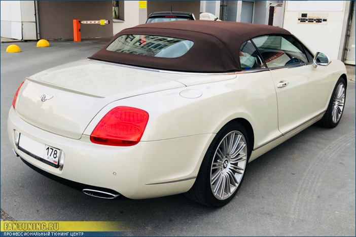 Перешив кабриолетного верха на Bentley GT Continental