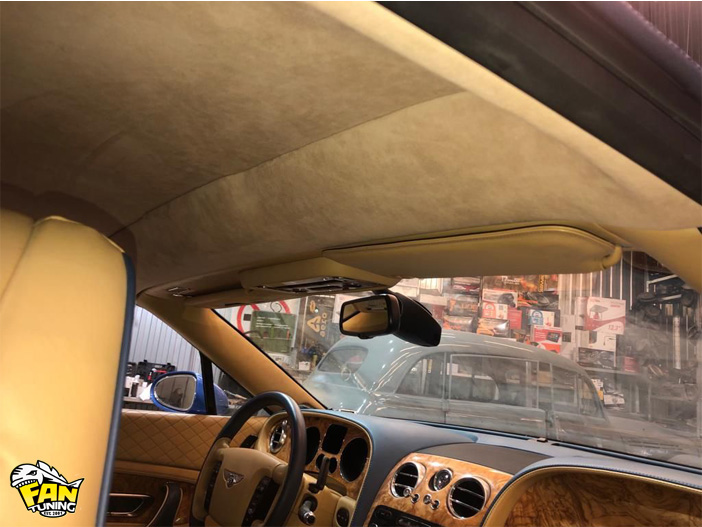 Пошив нового тента и потолка на Бентли (Bentley) Continental GT