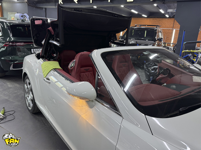 Пошив и замена тента кабриолета на Бентли (Bentley) Continental GT