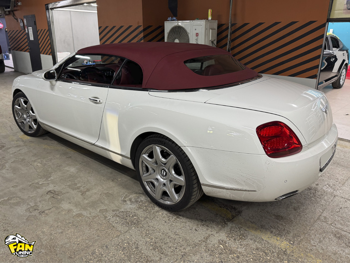 Пошив и замена тента кабриолета на Бентли (Bentley) Continental GT