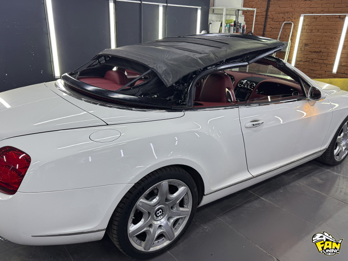 Пошив и замена тента кабриолета на Бентли (Bentley) Continental GT