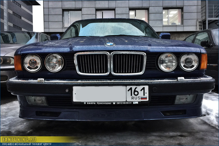 Полная реставрация кузова BMW 750 E32 и установка аккуратного обвеса