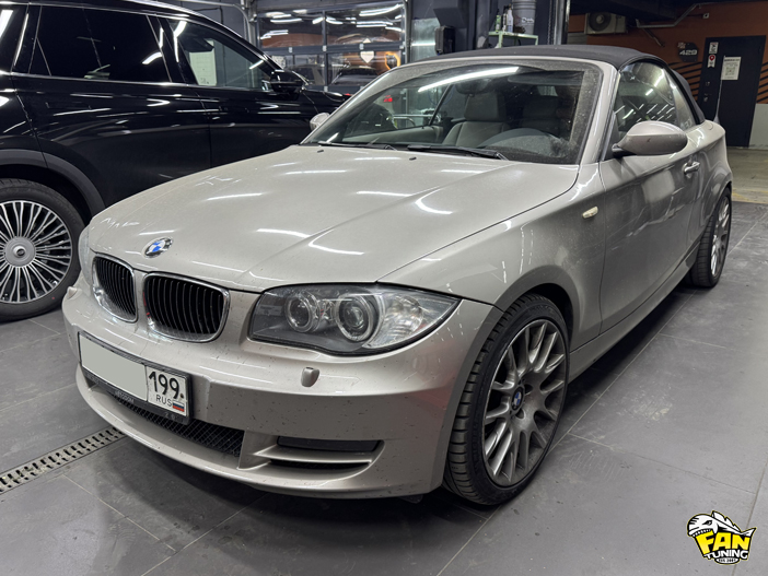 Вклейка стекла в тент кабриолета БМВ (BMW) E88