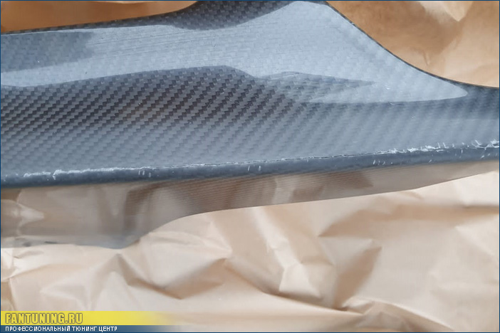 Ремонт карбоновой губы М Перформанс (M Performance) на передний бампер БМВ (BMW) X5 F15