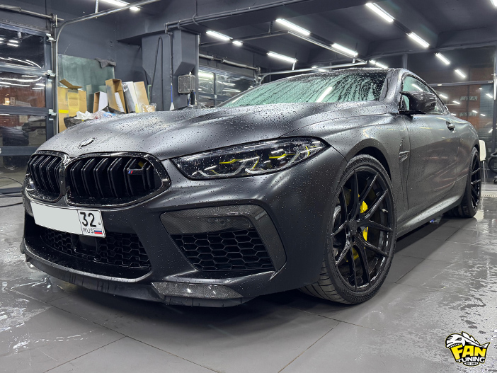 Замена ремней безопасности на индивидуальные дизайнерские на БМВ (BMW) M8 F92