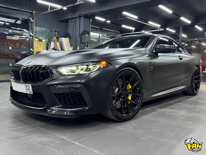 Замена ремней безопасности на индивидуальные дизайнерские на БМВ (BMW) M8 F92