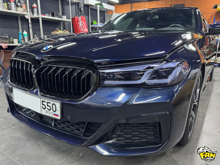 Бронирование и тонирование фар (передней оптики) на БМВ (BMW) G30 LCI