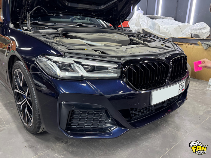 Бронирование и тонирование фар (передней оптики) на БМВ (BMW) G30 LCI