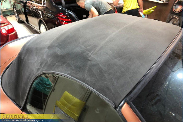 Покраска кабриолетной ткани на BMW Z4 и не только...