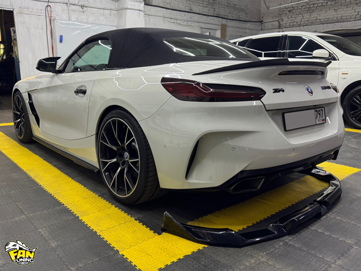 Установка накладки на диффузор заднего бампера БМВ (BMW) Z4 M40i G29